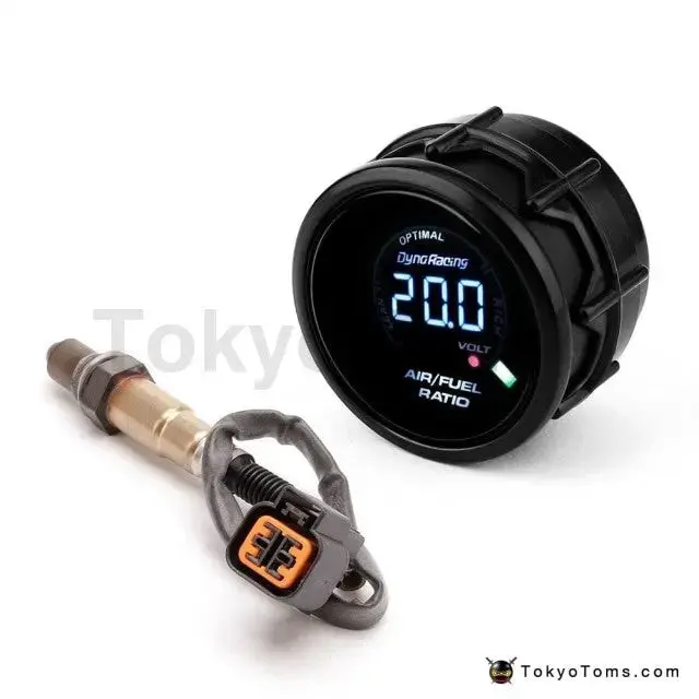 52Mm Car Air Fuel Ratio Digital Gauge With 02 Sensor 1