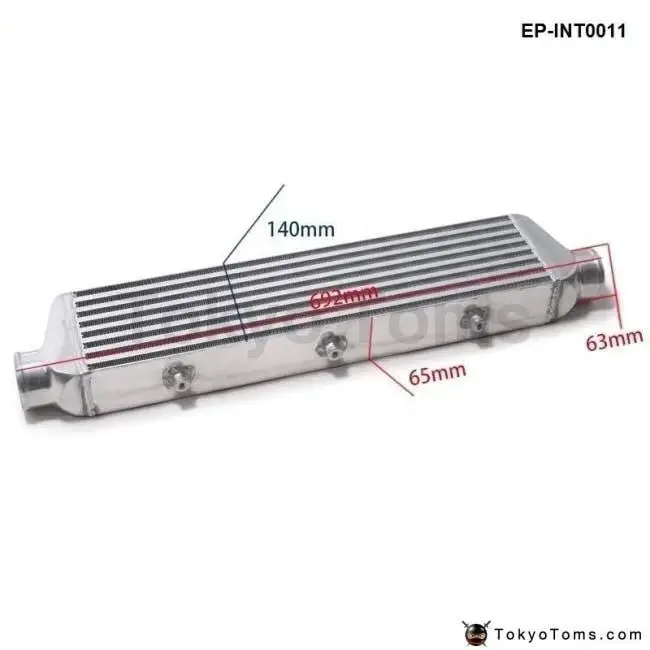 550X140x65mm Universal Front Mount Turbo Intercooler For Honda Civic Nissan Toyota 2