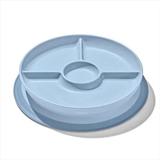 Stick & Stay Suction Divided Plate Various Colours 2