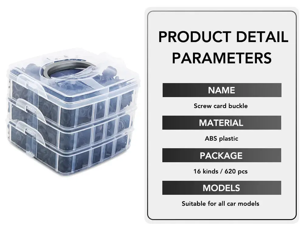 620Pcs Car Push Retainer Clips 1