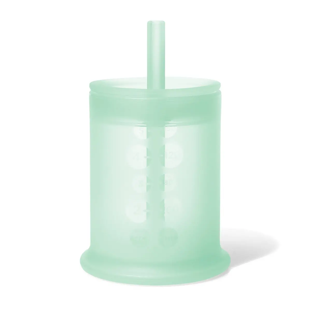 Silicone Training Cup With Lid And Straw 1