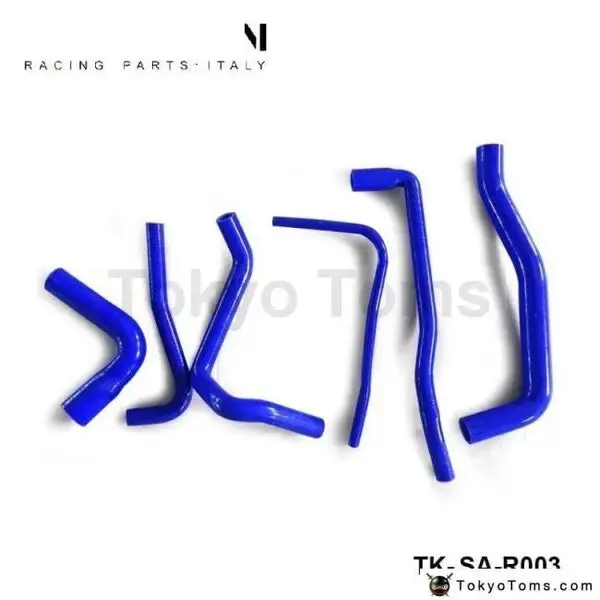 6Pcs Silicone Radiator & Ancillary Blue Hose For Saab Aero 9000 B234 2.3L 1984-1998 1