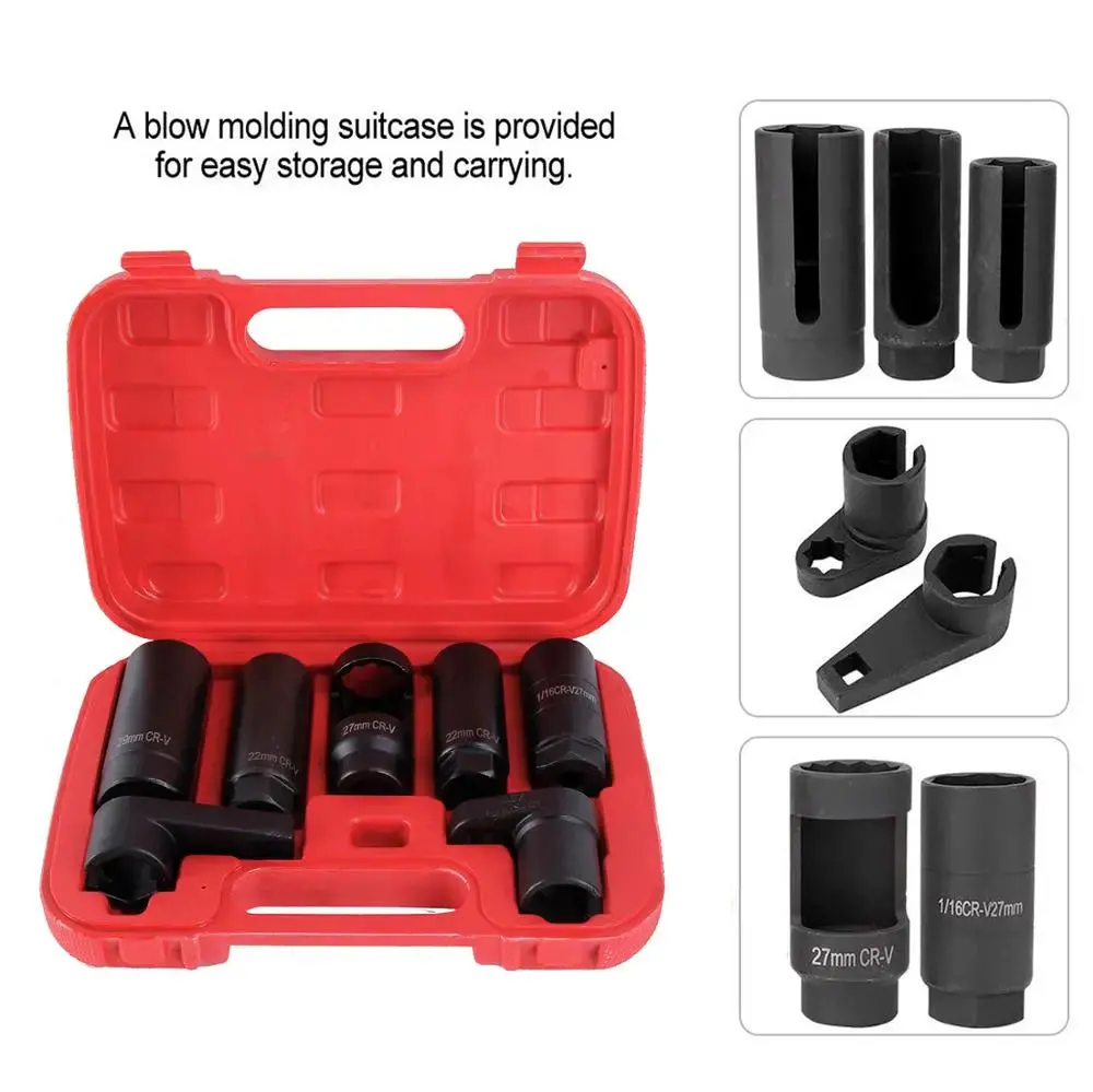 7 Piece Oxygen Sensor Sockets Removal Set 1
