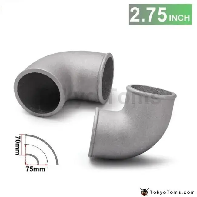 70Mm 2.75" Cast Aluminium Elbow Pipe 90 Degree Intercooler Turbo Tight Bend For Bmw E30 M20 325 325I 6Cy 1988 1