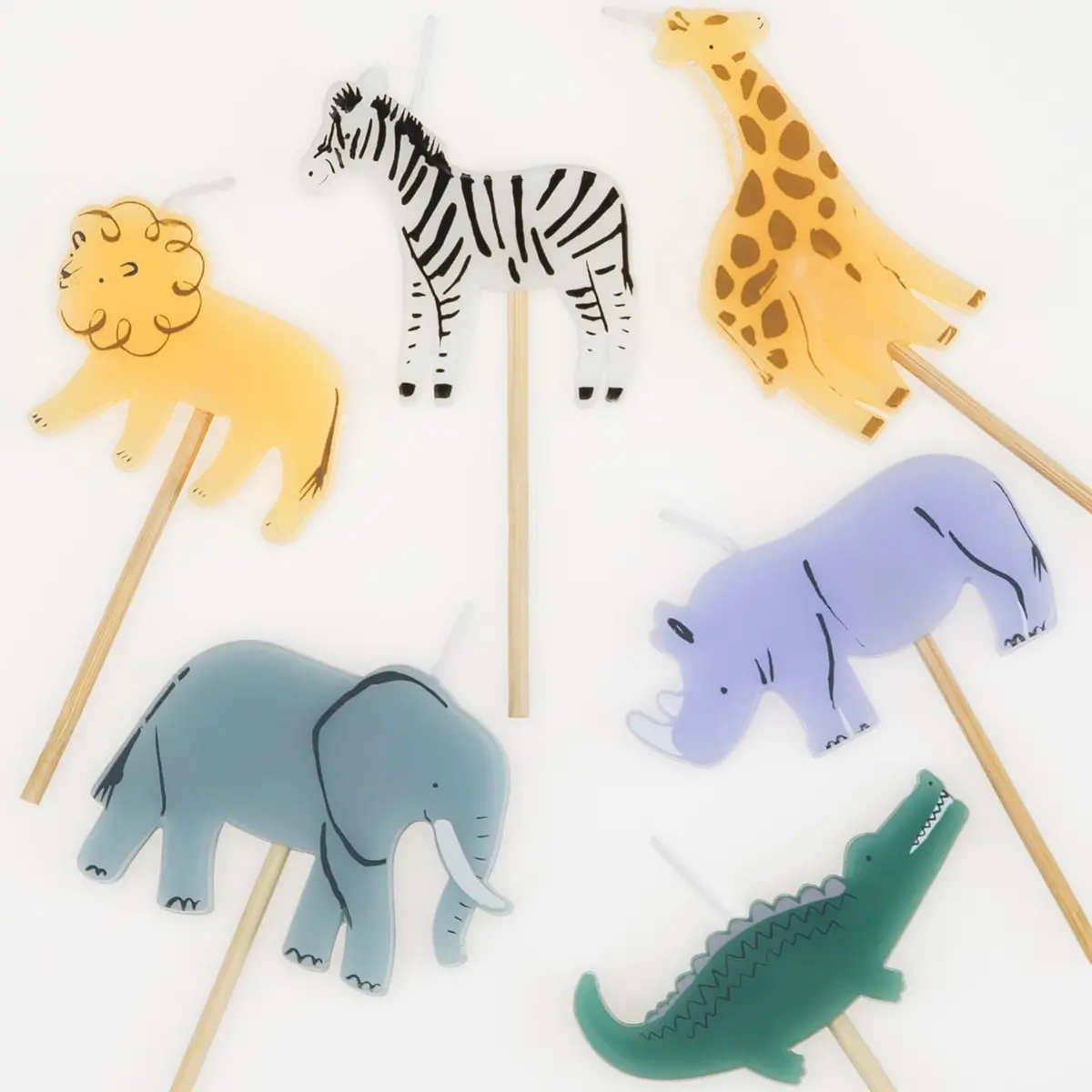 Jungle Animal Candles 1