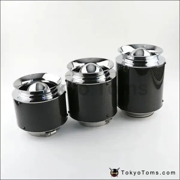 76Mm Carbon Fiber High Flow Cold Air Intake Filter Cleaner Racing Car Air Filter 1