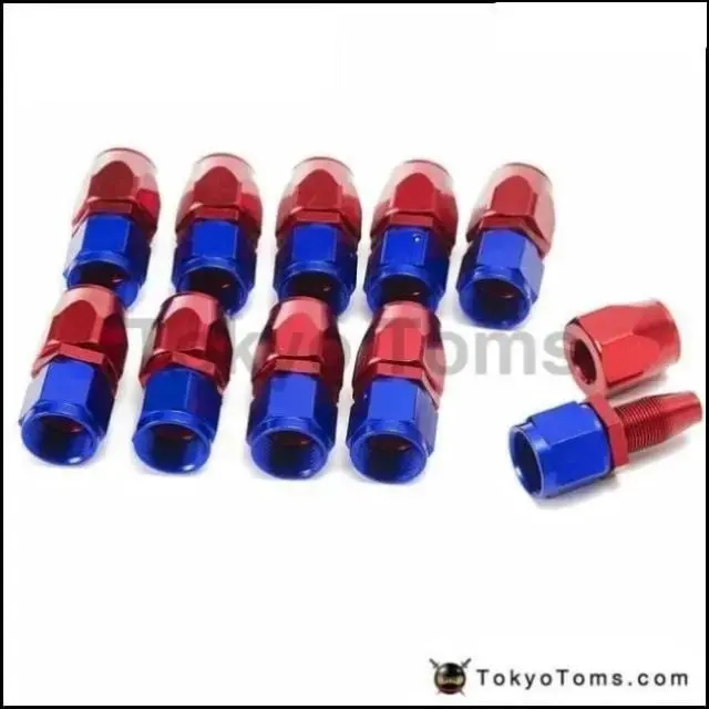 10Pcs/Lot Universal An8 Straight  Oil/Fuel Line Hose End Aluminum Fitting/8-An Oil Cooler Hose Fit An8-0A  An8-0A 1