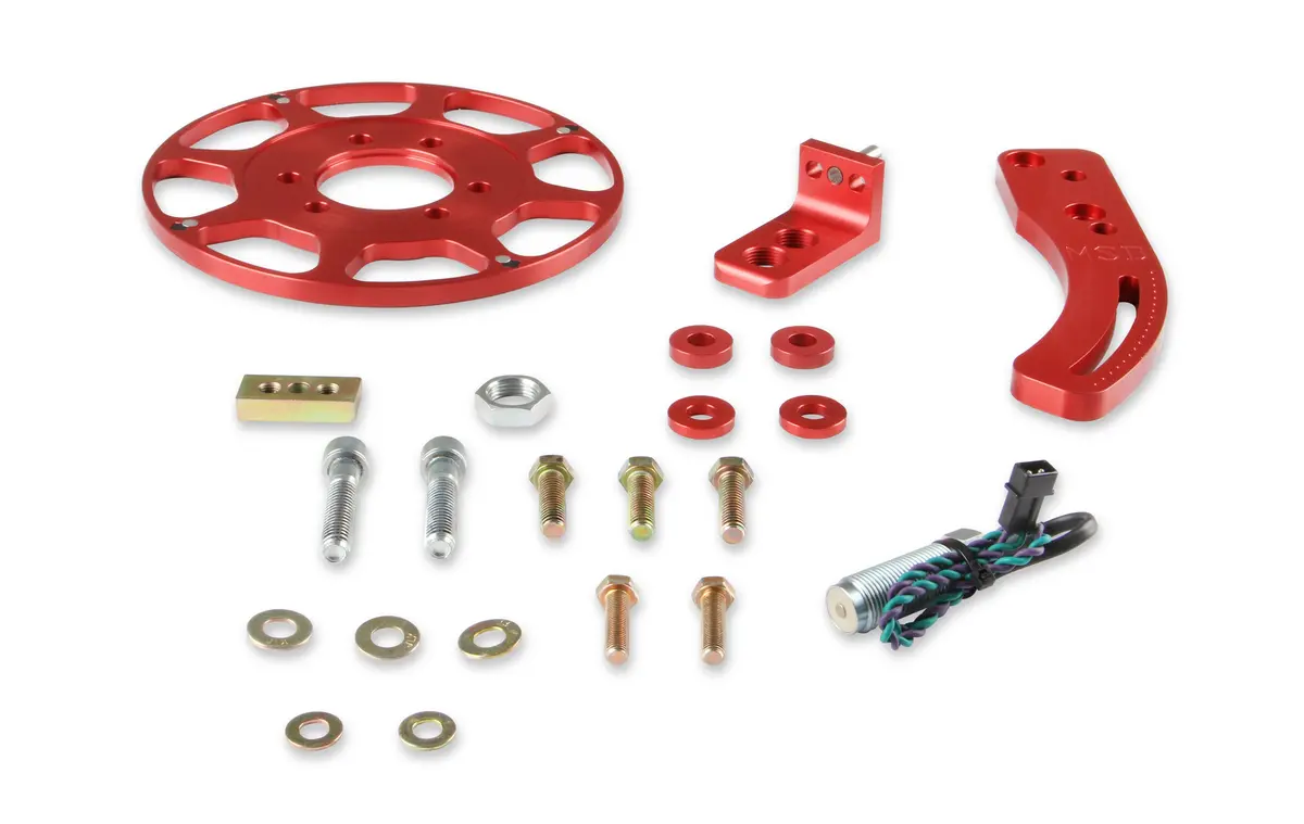 Msd-8620 - Msd Flying Magnet 8” Diameter “Red” Crank Trigger Wheel Kit For A Big Block Chevy 1