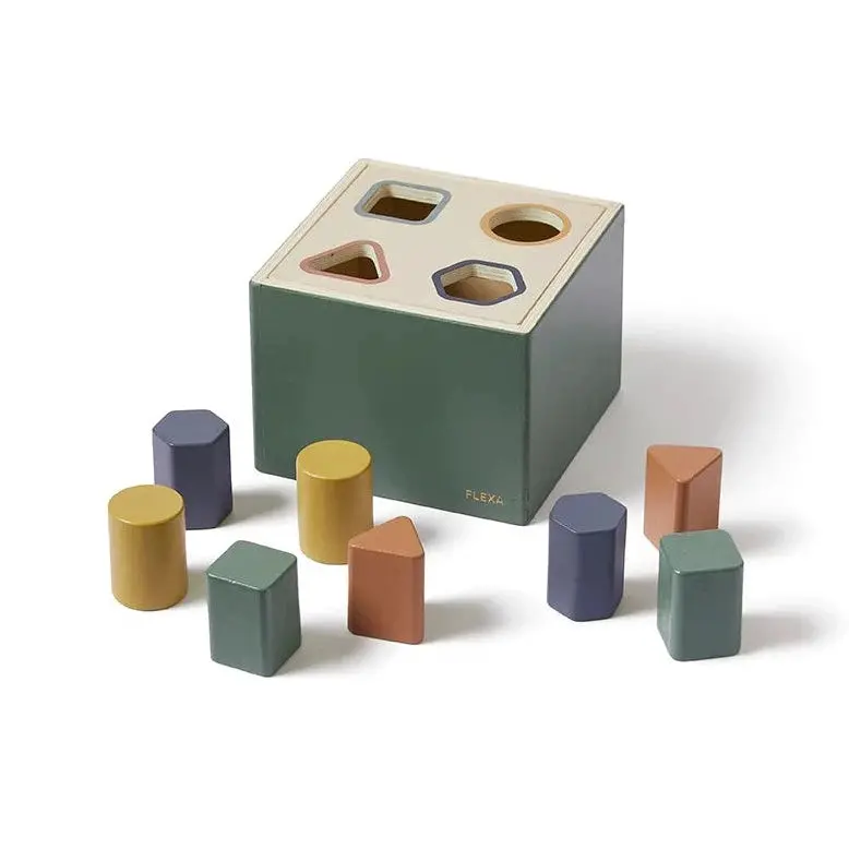 Wooden Shape Sorting Box 1