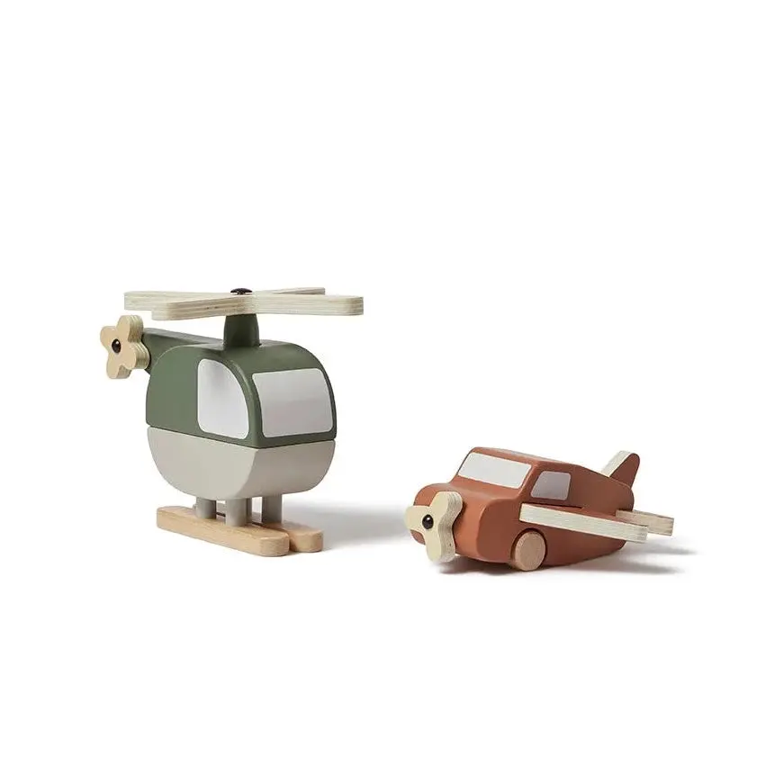 Wooden Helicopter And Plane 1
