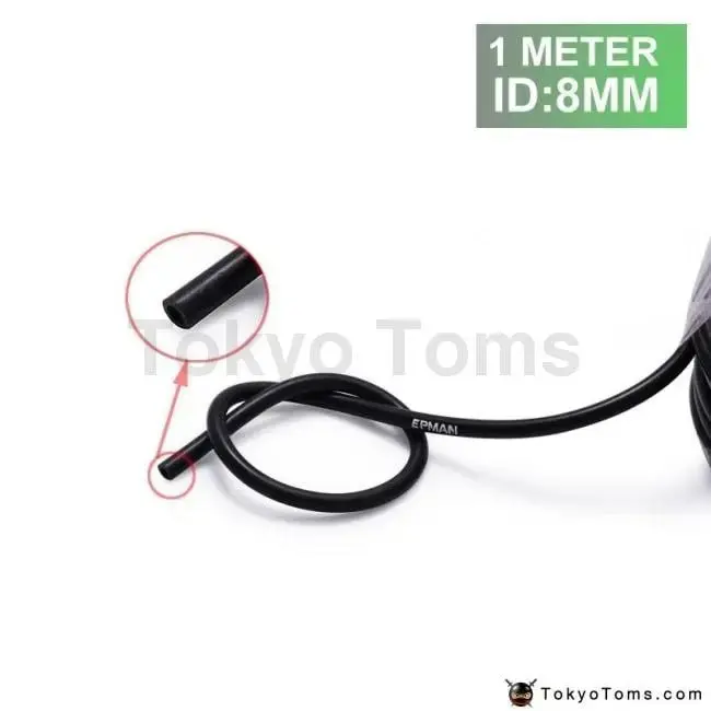 8Mm 1Meter Silicone Silicon Vacuum Hose Oil Turbo Dump Radiator Rubber Air Vac Pipe Black For Bmw E30 M20 325 1