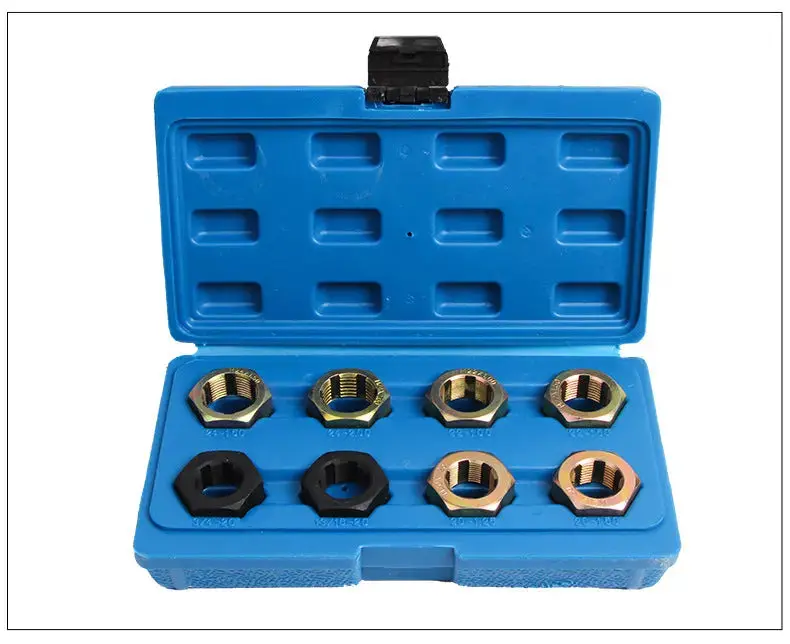 8Pc Cv Joint Axle Spindle Rethreading Set 1