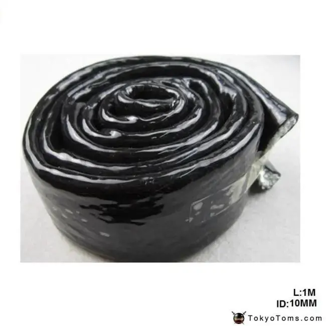 High Temperature Heat An6 Vulcan Fire Sleeve Fire Braid Flame Shield Black 3/8X1m Id:10Mm For Vw Golf Mk5 Mkv 1
