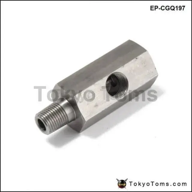 1/8'' Bspt Oil Pressure Sensor Tee To Npt Adapter Turbo Supply Feed Line Gauge 1