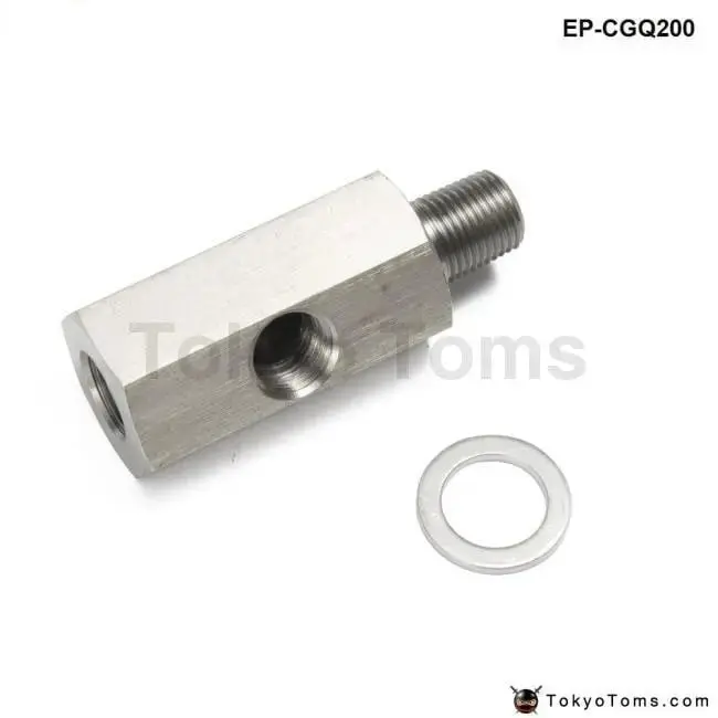 Metric Adapter / Oil Pressure 1/8" Npt Female X M10 M10x1 Male & Female Tee L-48 1