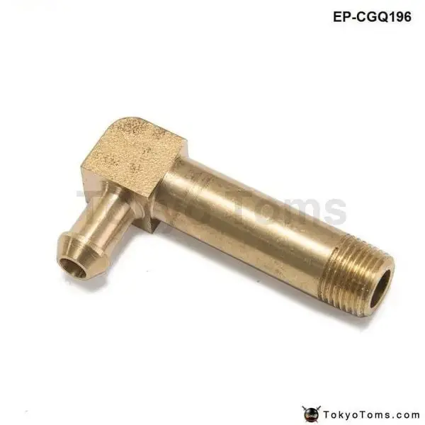 45Mm Brass Boost Hose Barb To Male Thread Elbow Fitting For Garrett T2 T3 Turbo 1/8"Male Npt 90 Degree 1