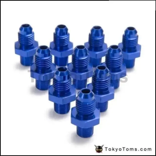 10Pcs/Lot An -4 An4 Flare To 1/8 Npt Straight Male Oil Cooler  Fuel Oil Hose Fitting Adapter An4-1/8''Npt 1