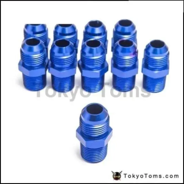 10Pcs/Lot Oil Cooler Fitting An10-3/8''Npt (Blue,H Q) Tk-Fitting An10-3/8''Npt 1