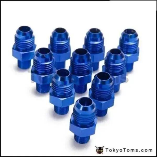 10Pcs/Lot Straight Male Oil Cooler  Fuel Oil Hose Fitting Adapter An6-1/8''Npt 1