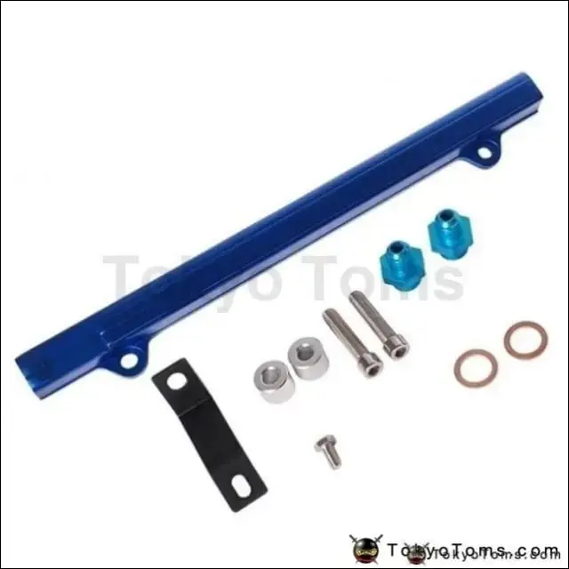 Mitsubishi 4G63 Evo7/8/9 Aluminium Billet Top Feed Injector Fuel Rail Turbo Kit Blue High Quality 1
