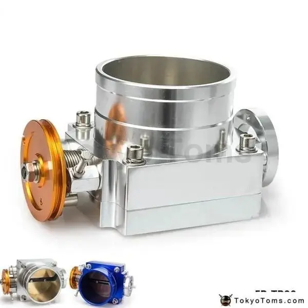 90Mm High Flow Alloy Aluminum Universal Cnc Billet Intake Throttle Body 1
