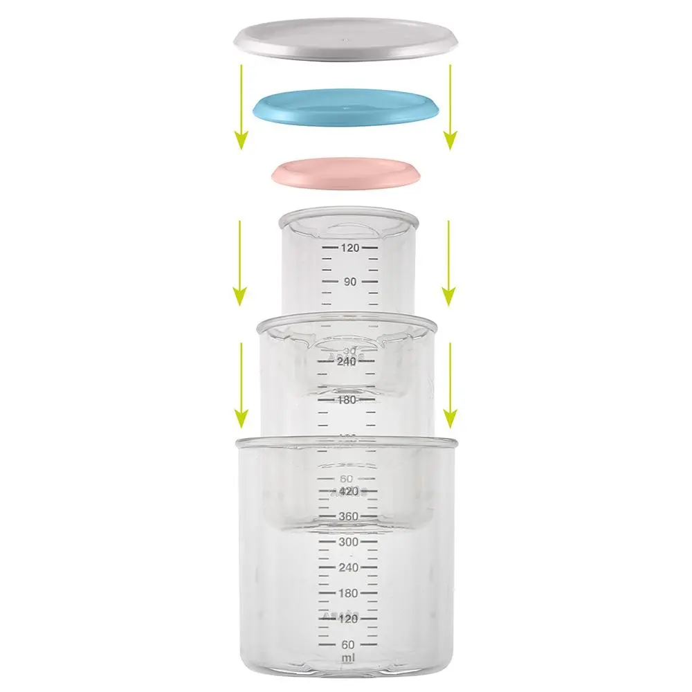 Tritan Portions Food Jar 3 Pack 120Ml/240Ml/420Ml 1