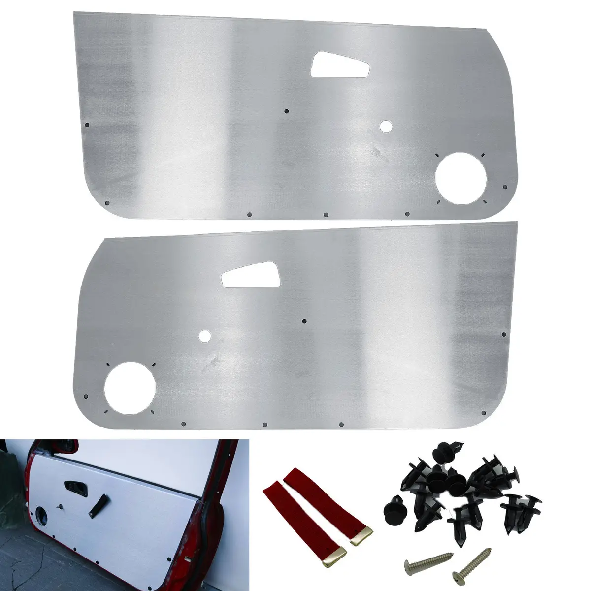 Race Aluminum Door Cards Panels For Honda Civic Ex Dx Cx Si 92-95 Coupe Hatch Eg Card Us 1