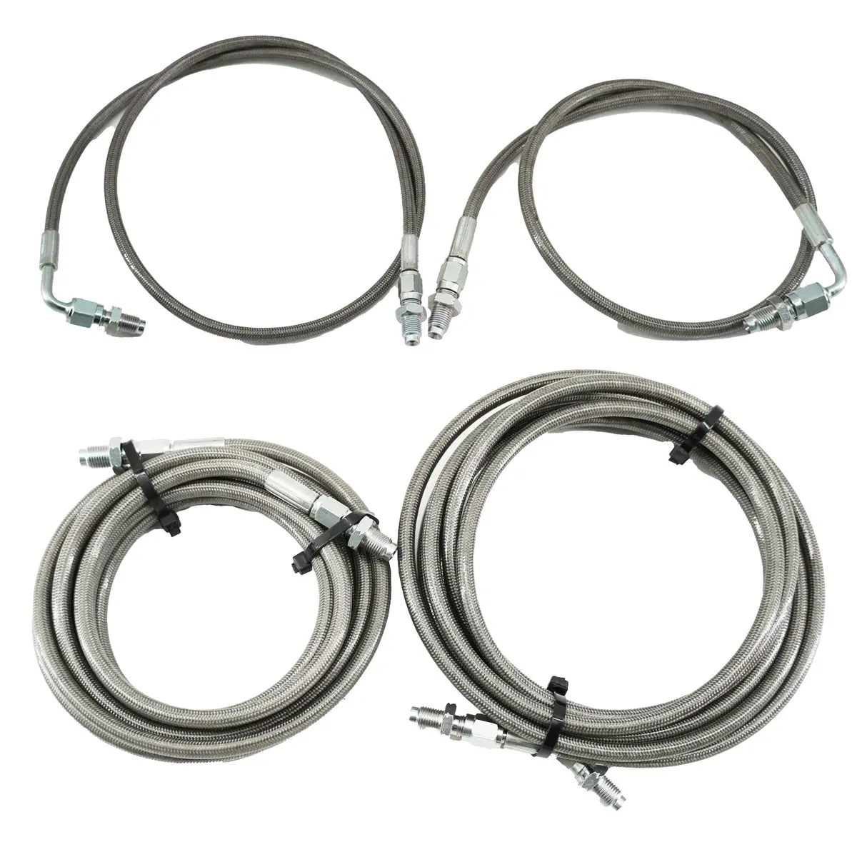Stainless Rear Brake Line Replacement Kit For 96-00 Honda Civic W/Rear Drum 1