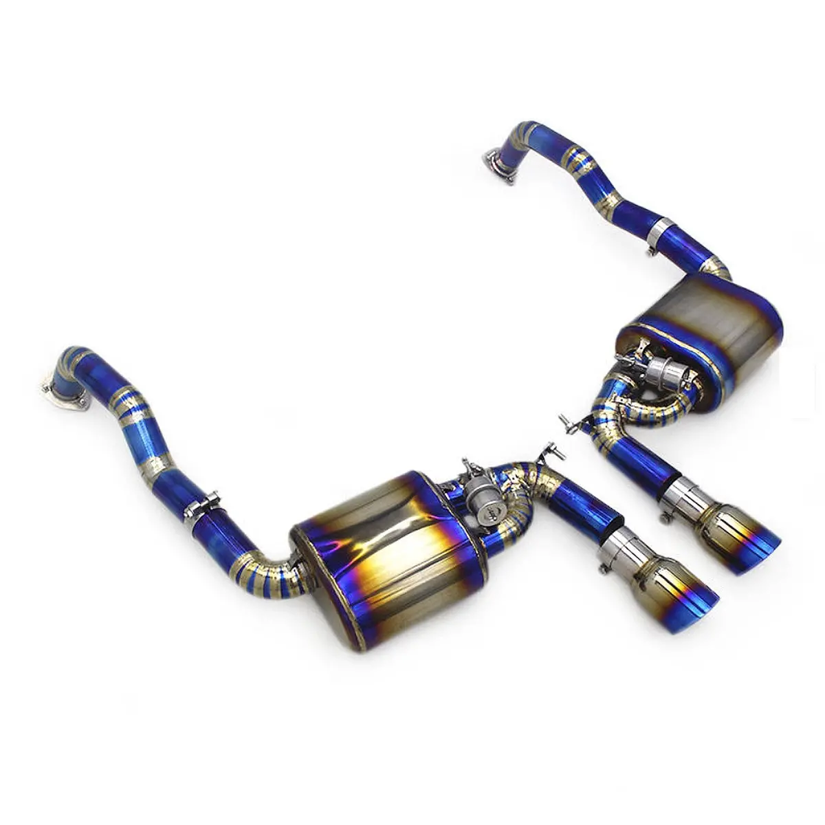 Titanium Valved Catback Exhaust For Porsche Boxster S Cayman S 987.2 2.7L 1