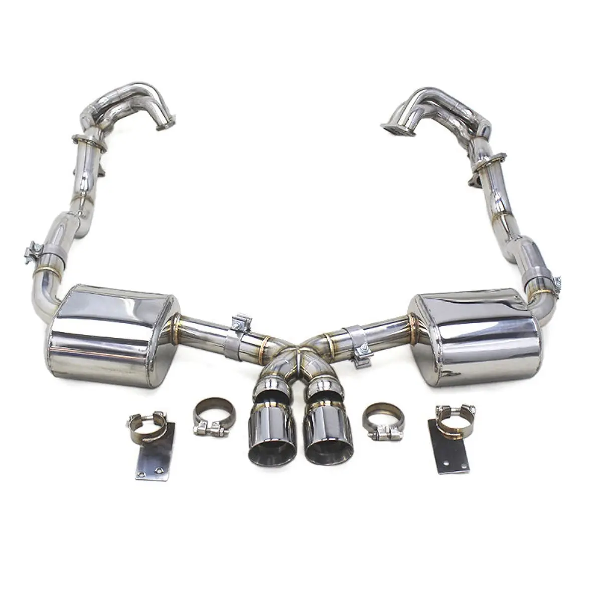 Stainless Valved Catback Exhaust For Porsche Boxster S Cayman S 987 987.1 1
