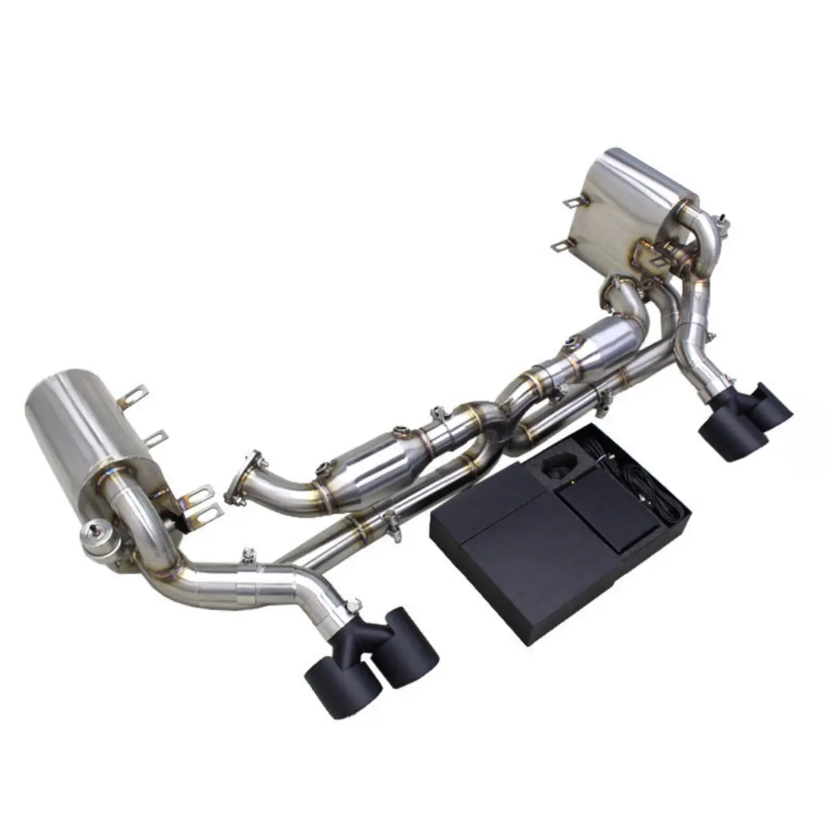 304Ss Valved Catback Exhaust For Porsche 911 997.1 997.2 Carrera 4S 1