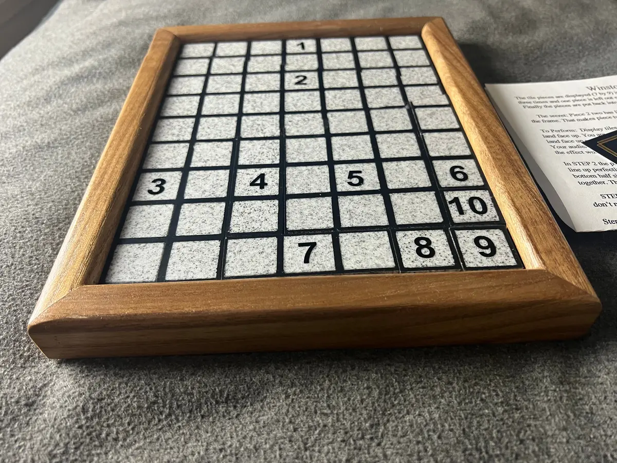 Winston Freer Tile Puzzle Wooden By Scott Johnting 1