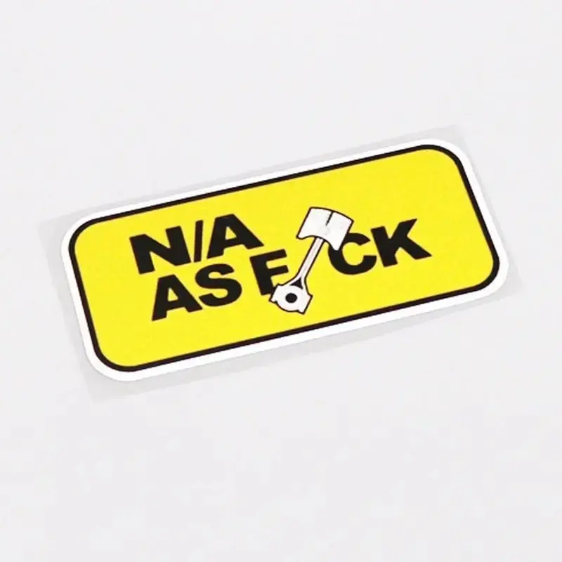 N/A As F*Ck Piston Badge Sticker 1