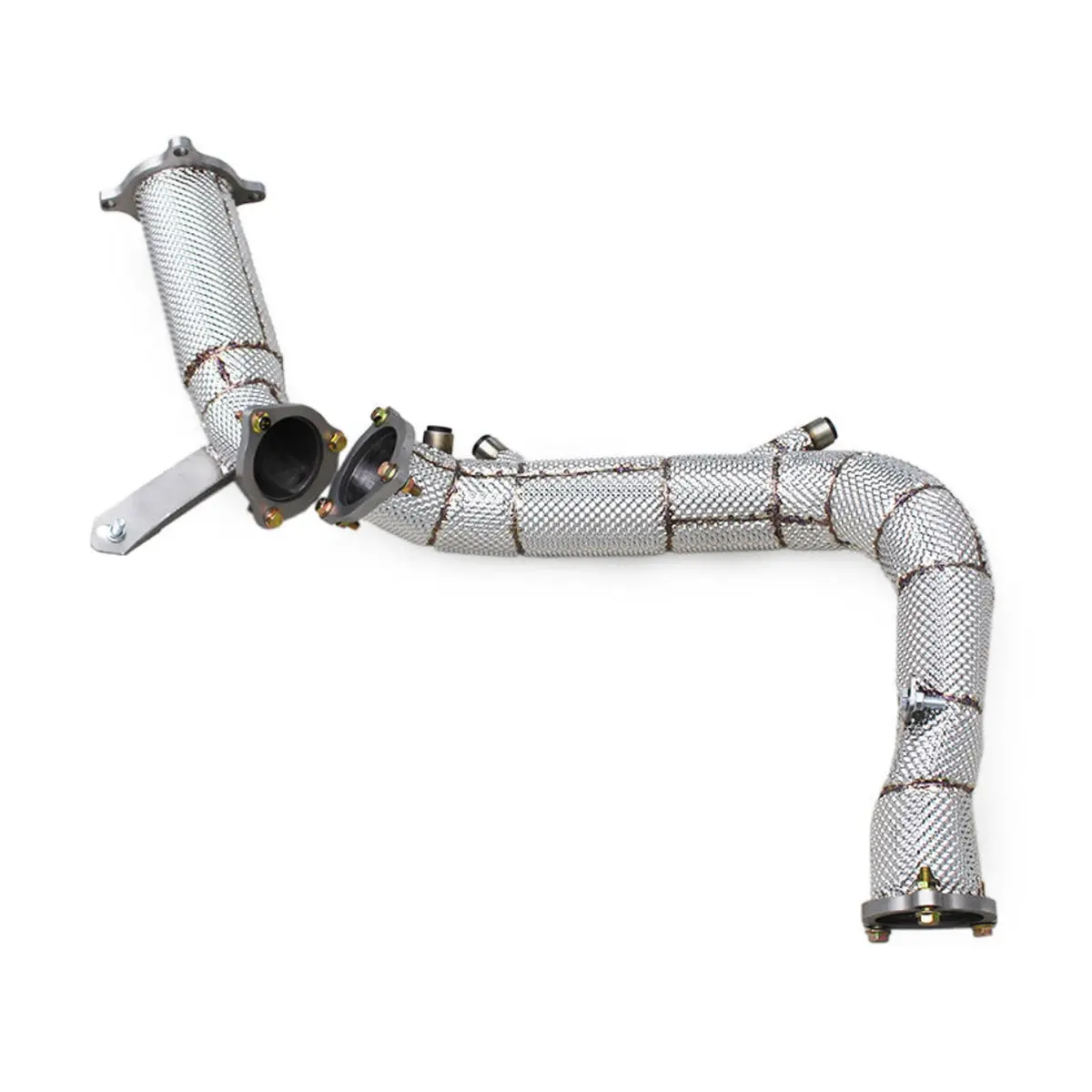 Catless High Flow 304 Stainless Exhaust Downpipe For Audi A5 2.0T 1