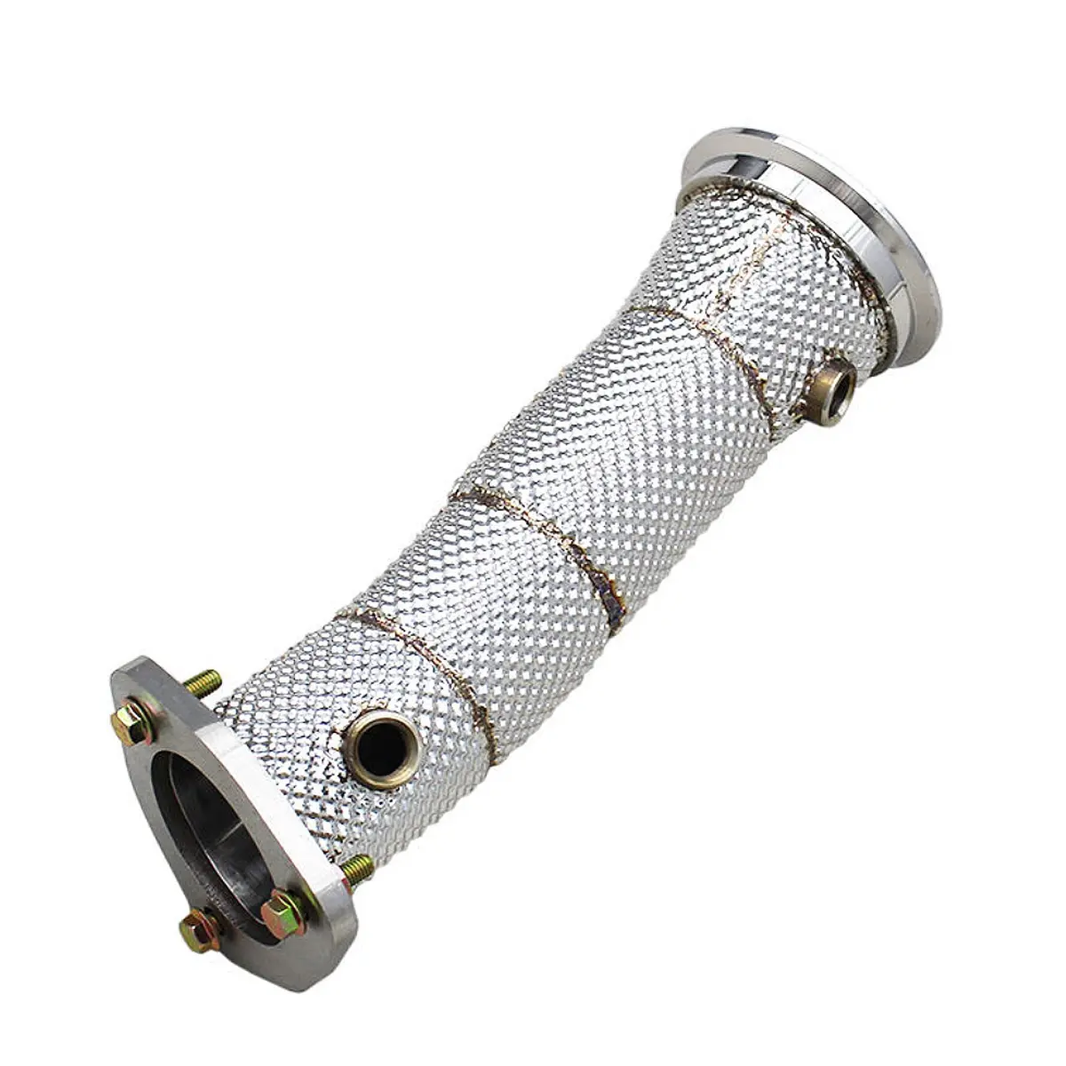 Single Catless High Flow Stainless Exhaust Downpipe For A4 A5 Q5 B9.5 2.0T 1