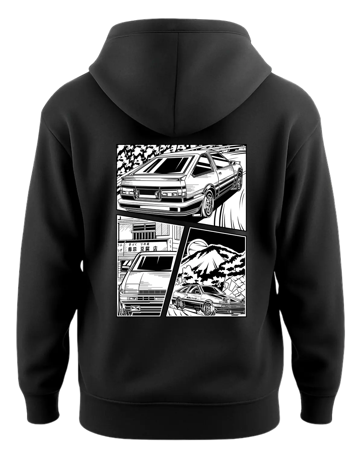 Initial D Comic Ae86 Akina Mountain Hoodie 1