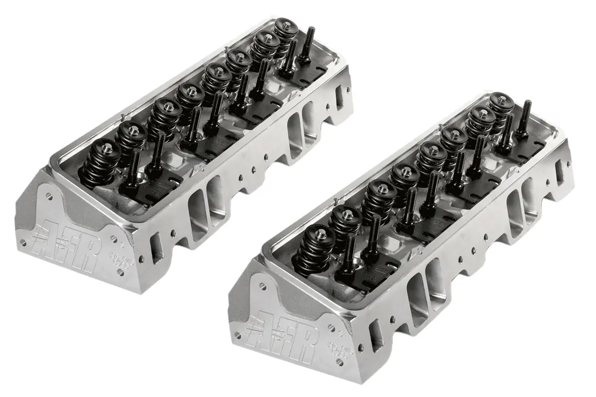 Afr Sbc Aluminum Heads 220Cc Eliminator Race Angle Plug Assembled 1
