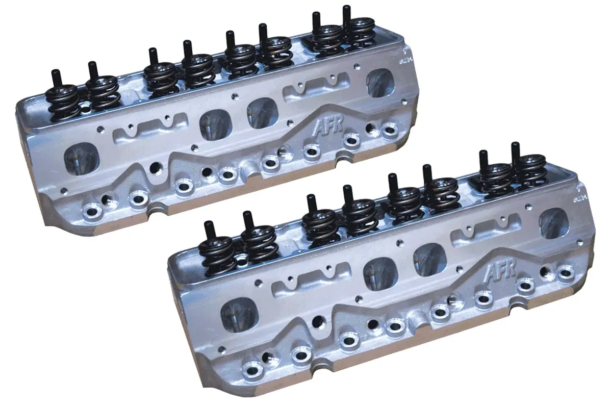 Afr Sbc Aluminum Heads 227Cc Eliminator Race Angle Plug Assembled 1