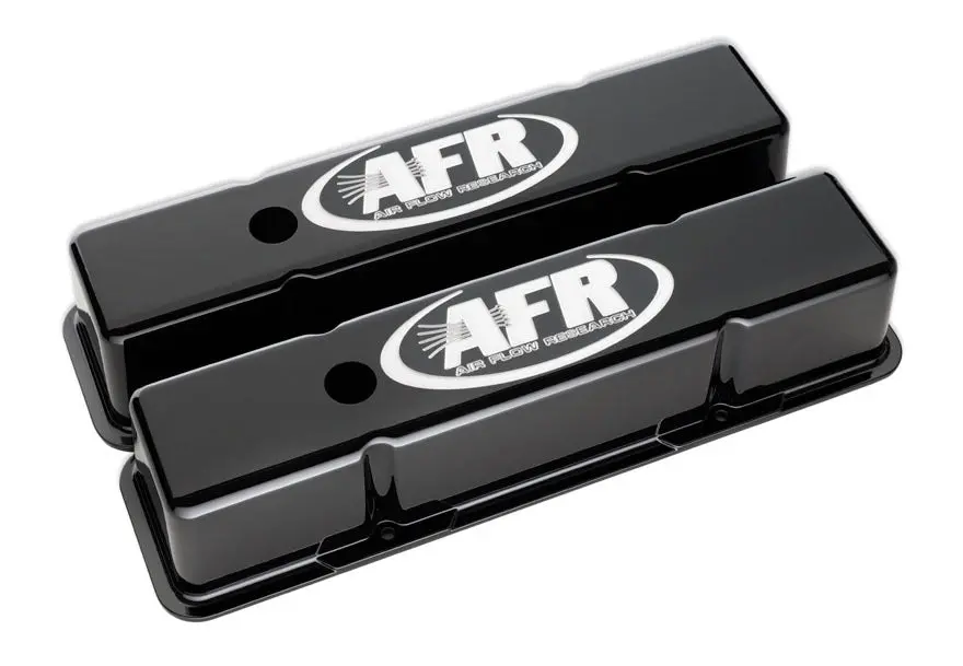 Afr Sbc Tall Alum Valve Cvr Black W/Afr Logo 1