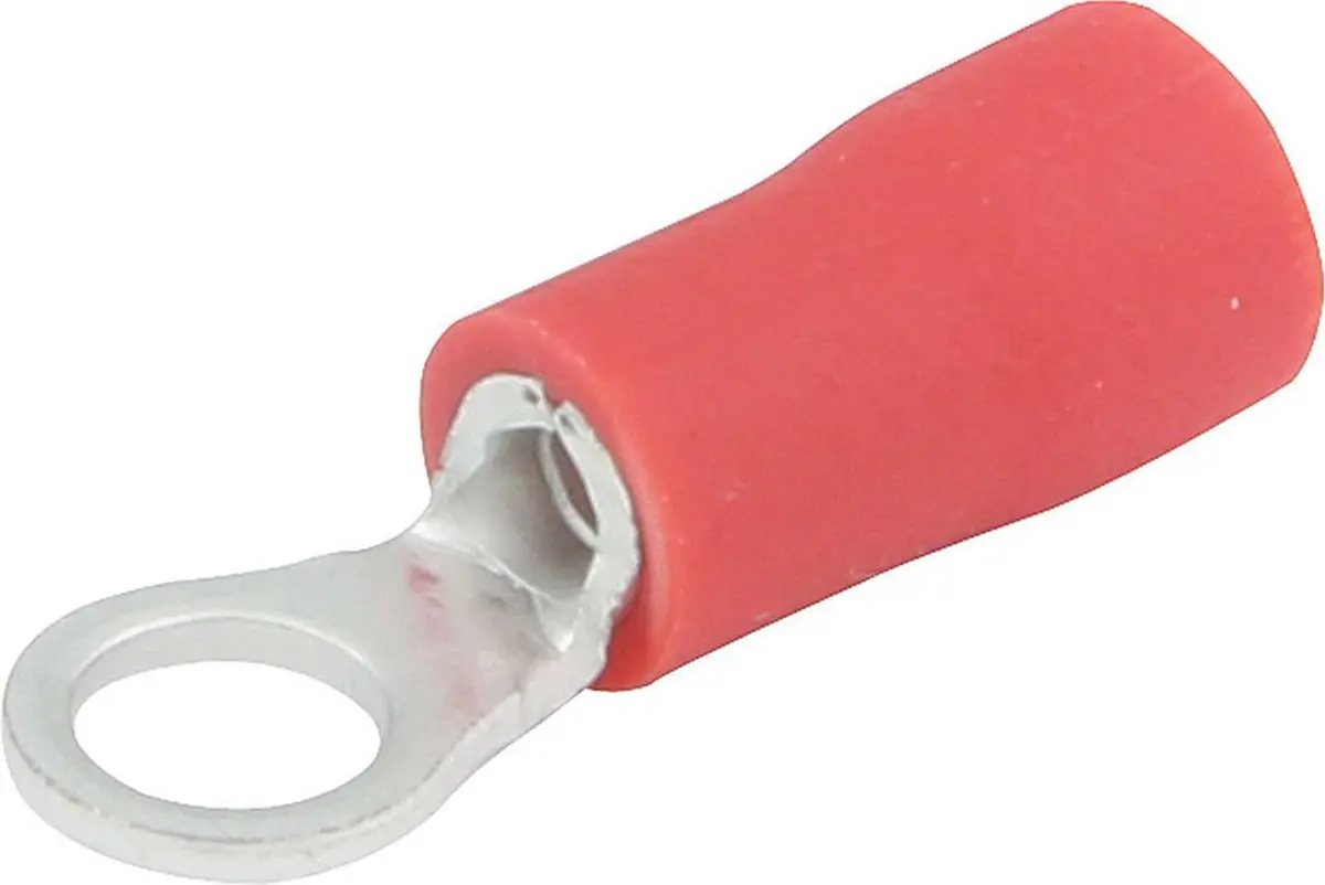 Ring Terminal #6 Hole Insulated 22-18 20Pk 1