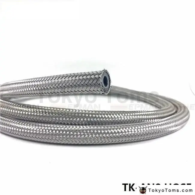 An 8 (Id:11.12Mm Od:16.28Mm )Stainless Steel Braided Fuel Line Oil Gas Hose Each 1M 3.3Ft Tk-An8 Hose 2