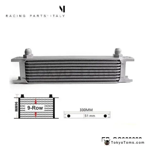 British Type 9-Row Engine Oil Cooler / An8 Have In Stock! Tk-Oc000009 1