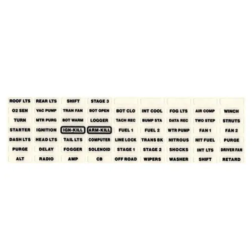 Arc Switch Panels Label Sheet Stickers 1