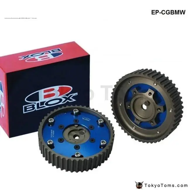 Adjustable 2Piece Aluminium Camshaft Timing Cam Gear Blue For Bmw E36 3 Series M20 1