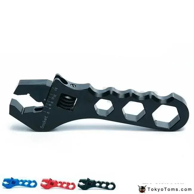 Adjustable An Wrench Hose Fitting Tool Aluminum Anodized Spanner An3-An16 Tk-Aw002xl 1
