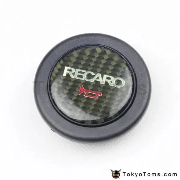 Aftermarket Carbon Fiber Black Horn Button 1