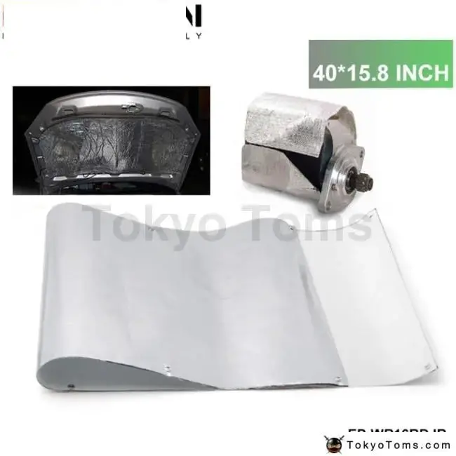 Aluminium Heat Barrier-Protects Plastic And Components 40*15.8Inch For Vw Golf Mk6 Gti 2.0 Turbo Ccza 08-15 1
