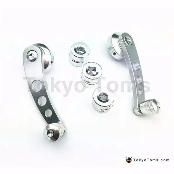 Aluminum Alloy  Window Handle Winder Riser Silver 1