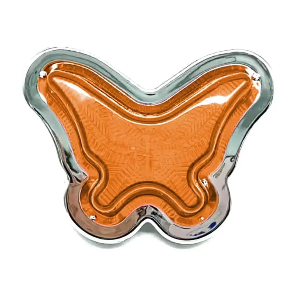 Orange/Amber Led Butterfly Shape Side Marker Indicators (Pair) 1