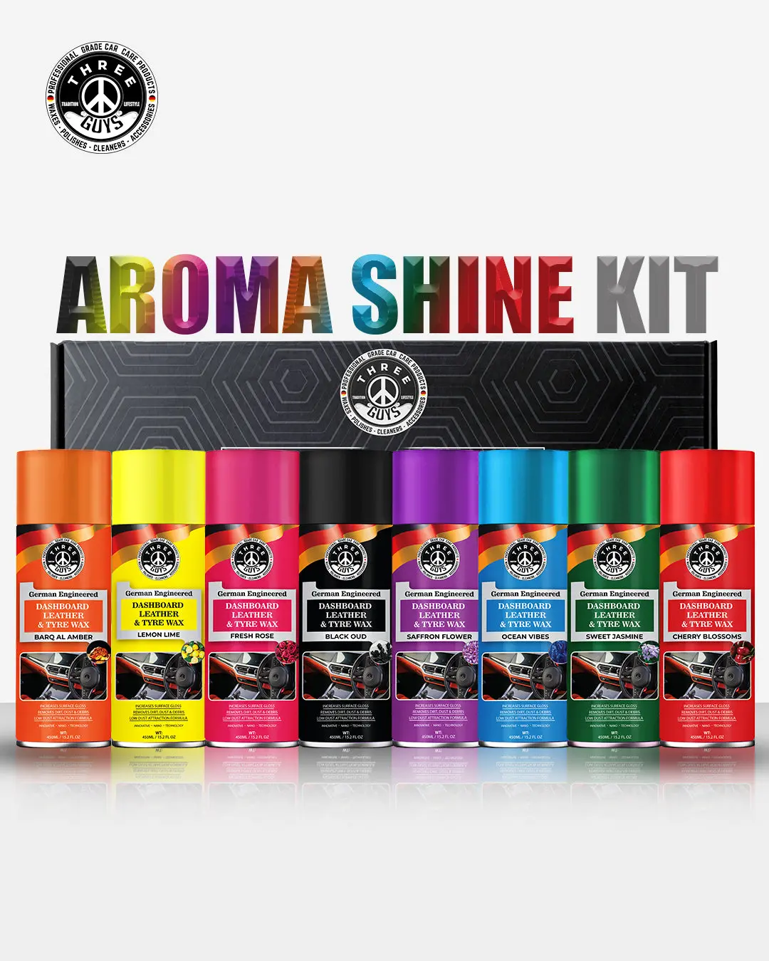 Aroma Shine Kit – Shine & Fragrance In Every Drive – Three Guys 1